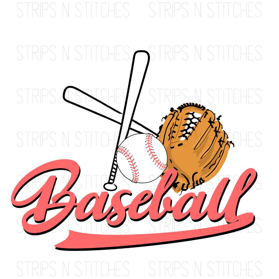 Baseball Pink | Sublimation Transfer | Create your own