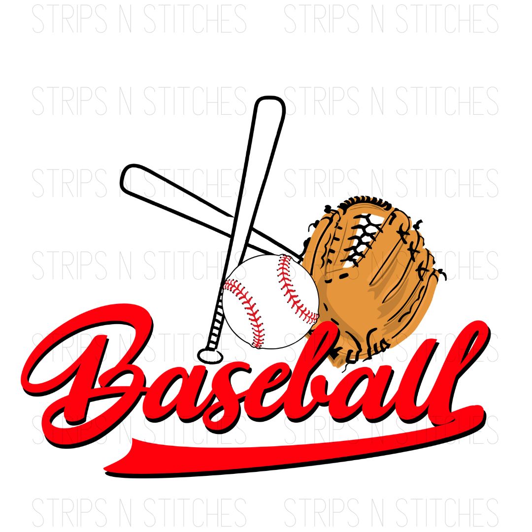 Baseball Red | Sublimation Transfer | Create your own