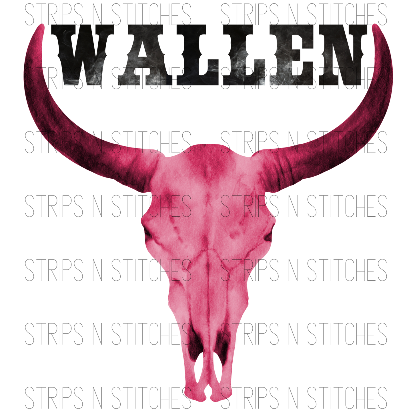Wallen Skull- Pink | Sublimation Transfer | Create your own