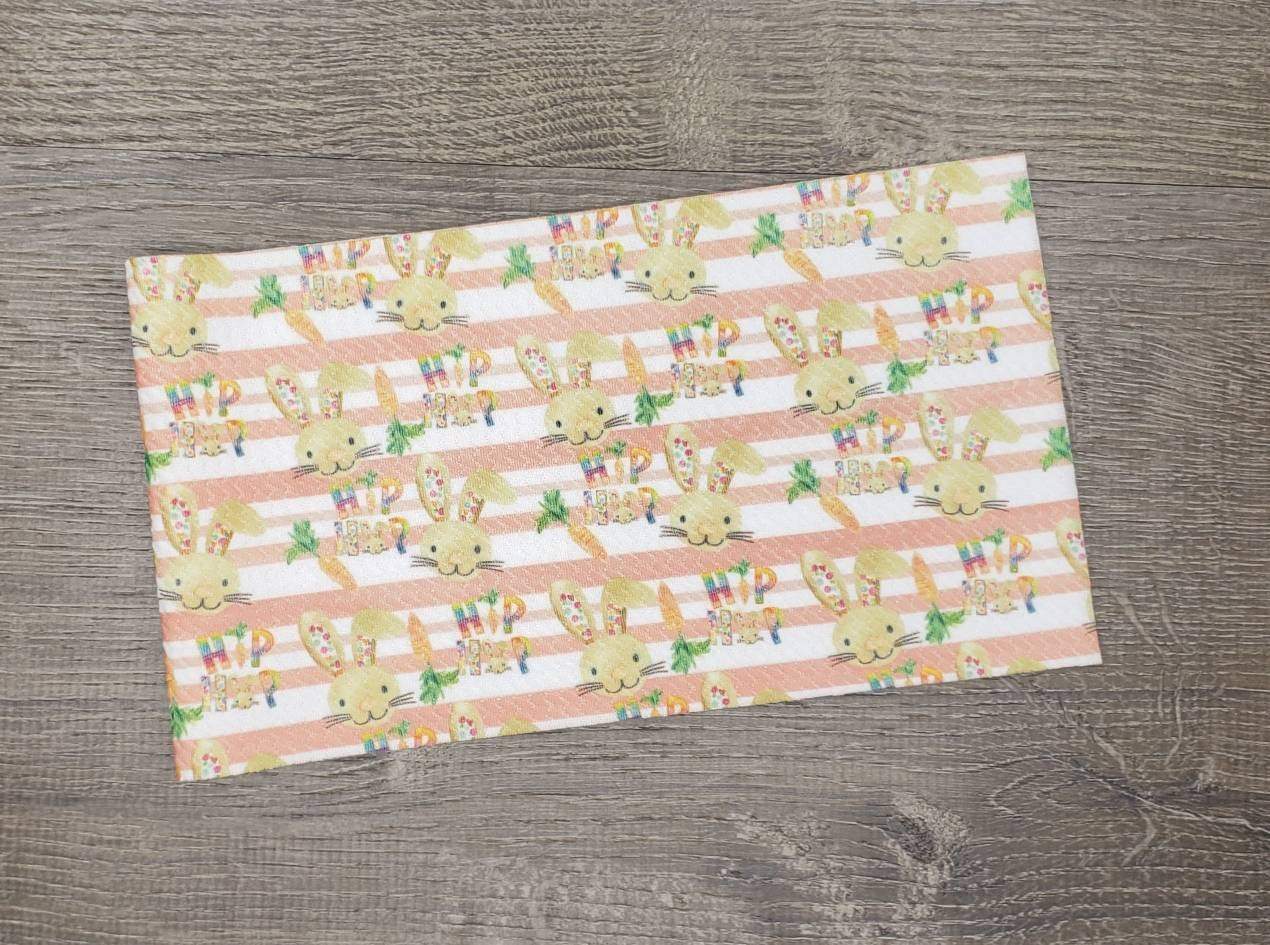 Hip Hop Easter Fabric Strip- Bow Making- Headwrap- Scrunchies