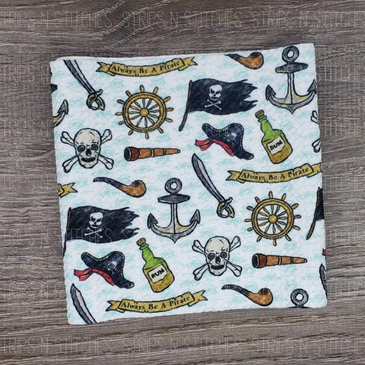 Always Be a Pirate | Bullet Fabric Strip | Bow Making | Scrunchie |