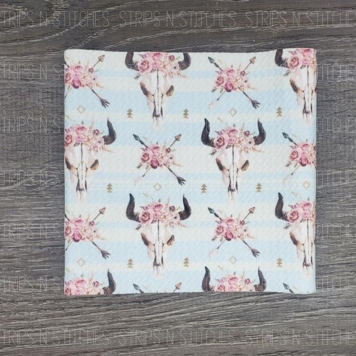 Floral Western Skulls | Bow Making | Headwrap | Scrunchies