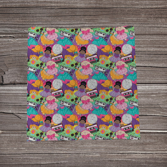 80’s Baby | Fabric Strip- Bow Making- Headwrap- Scrunchies-
