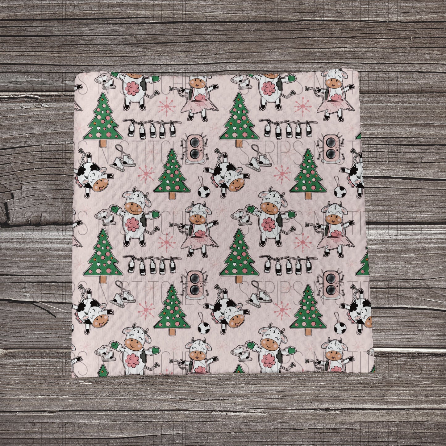 Christmas Cow | Bow Making |Headwrap |Scrunchies