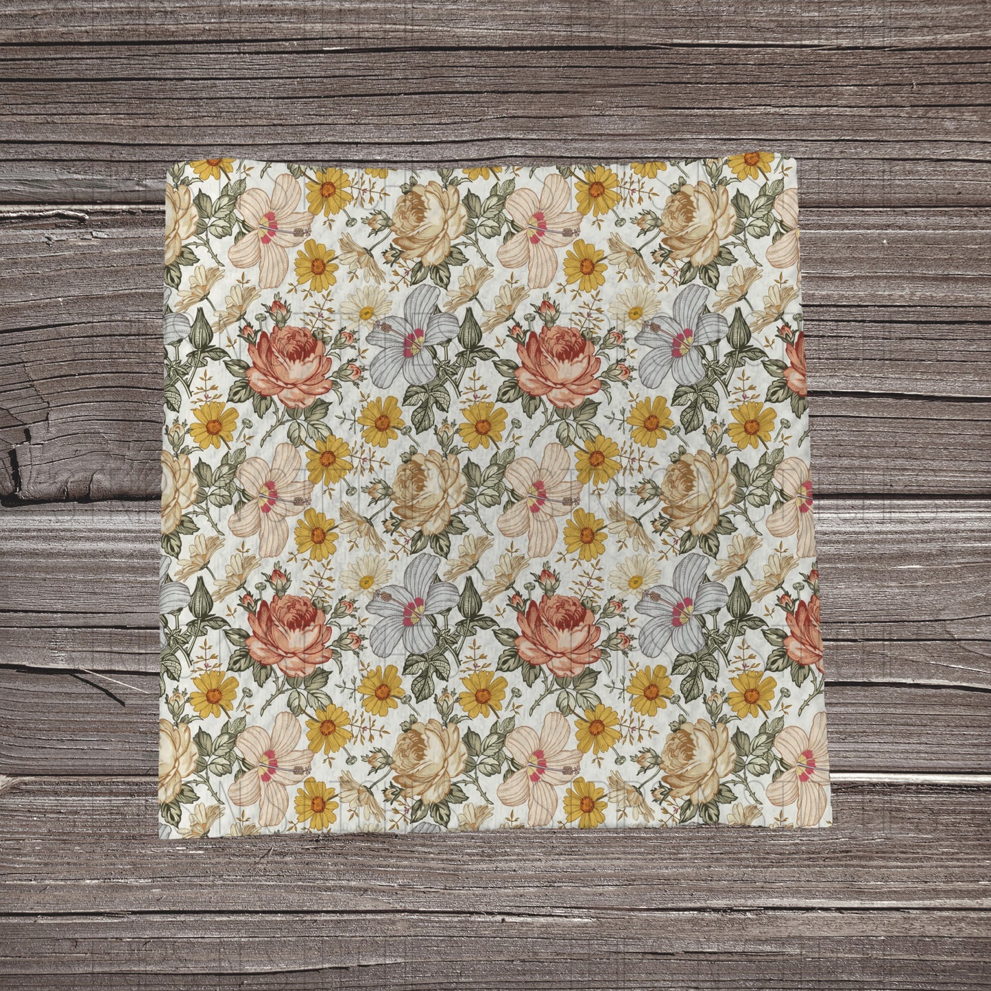 Boho Vintage Floral | Fabric Strips | Bow Makin