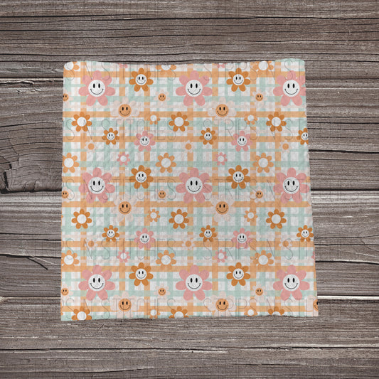 Boho Smiley Plaid | Fabric Strip- Bow Making-