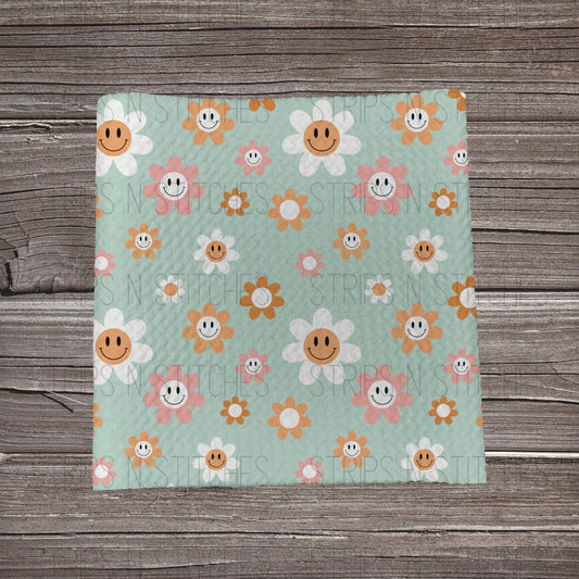 Mint Boho Smiles | Fabric Strip- Bow Making-
