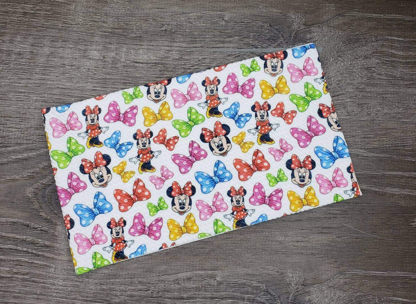 Girl Mouse & Bows Fabric Strip- Bow Making- Headwrap- Scrunchies