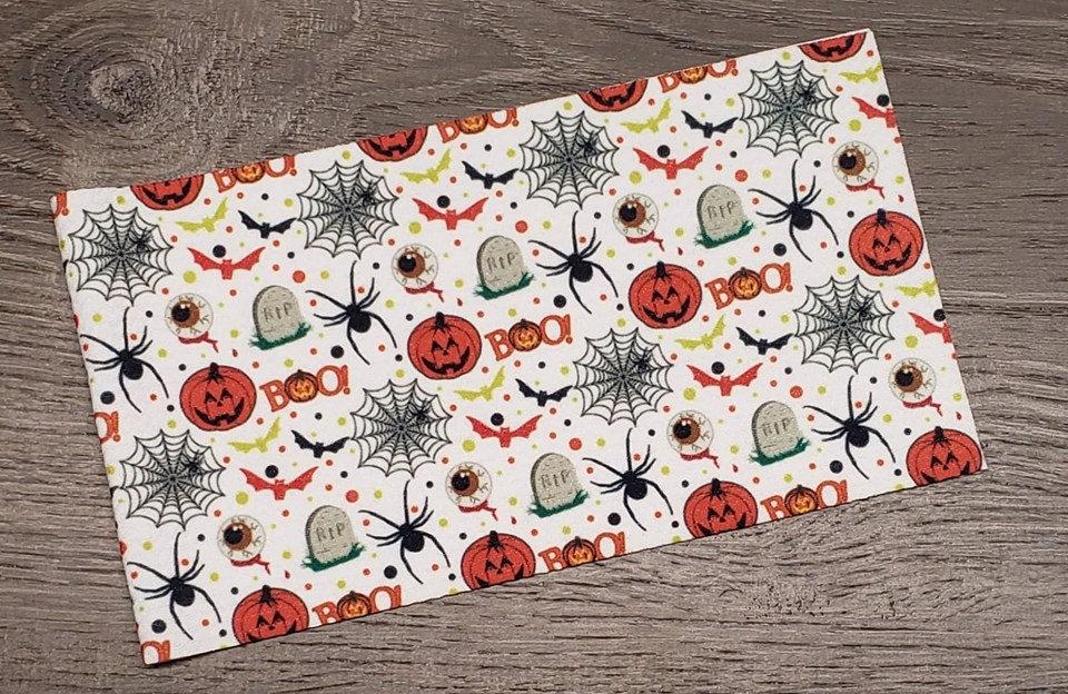 Spooky Fabric Strip- Bow Making- Headwrap- Scrunchies