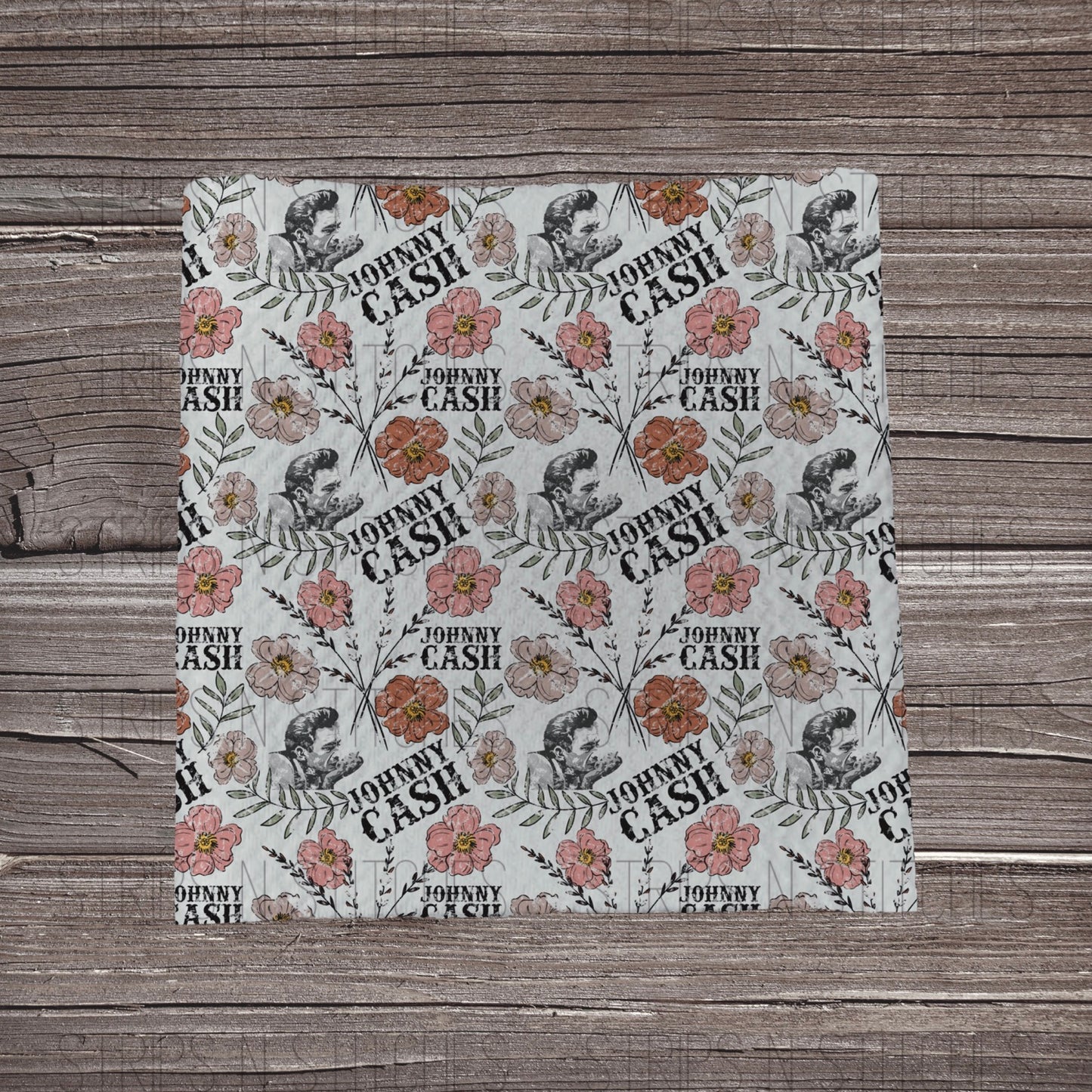 Distressed Floral Cash | Bow Making | Headwrap | Scrunchies